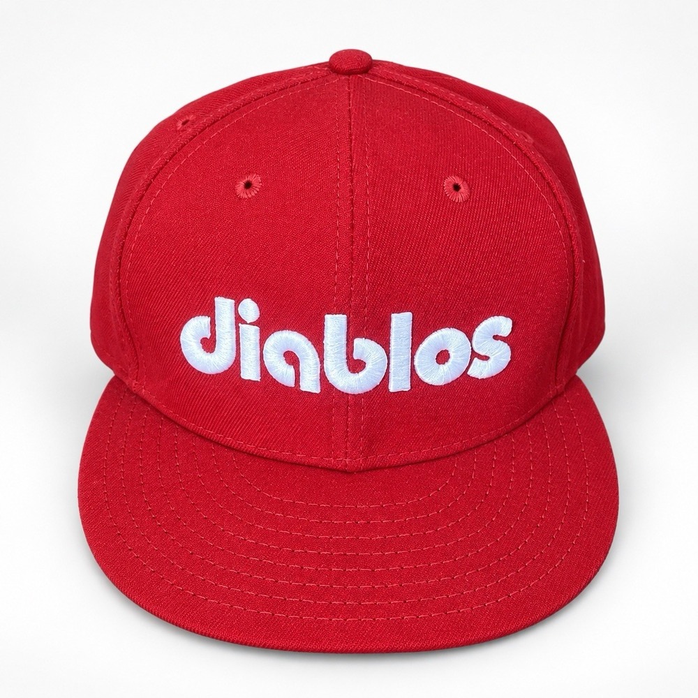 El Paso Diablos New Era 59FIFTY Red Fitted MiLB Baseball Hat Cap 7 3/8